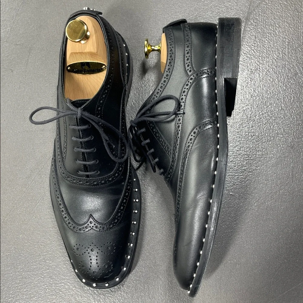 PHILIPP PLEIN Mens Black Leather City Shoes 